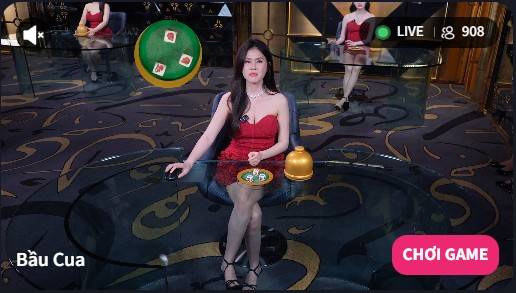 Live bầu cua tôm cá